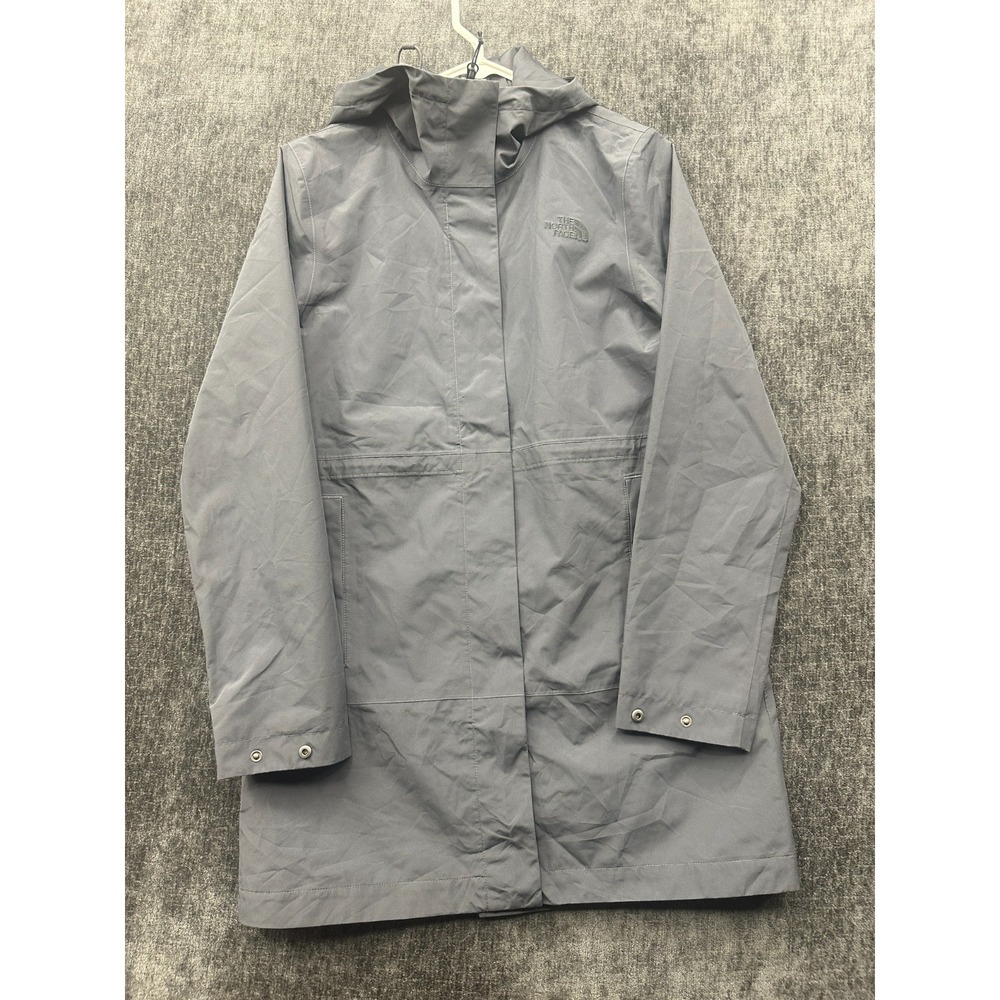 The North Face Woodmont Parka Jacket Womens Small Vanadis Gray Water-Repellent